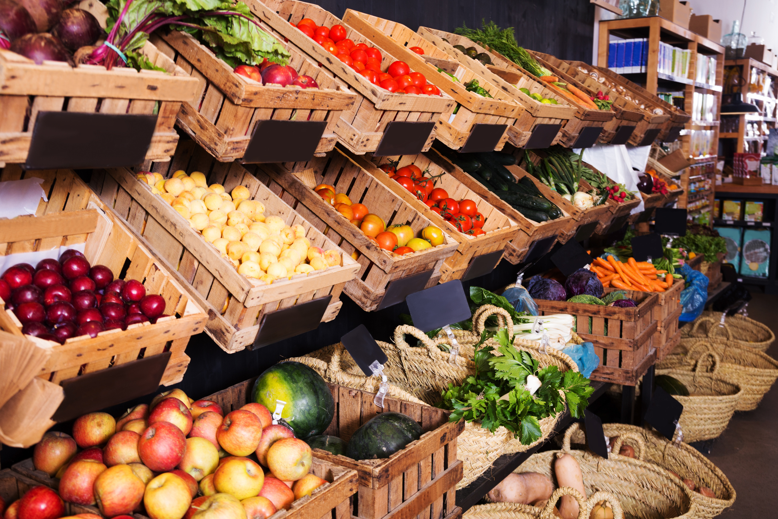 marché des fruits et légumes